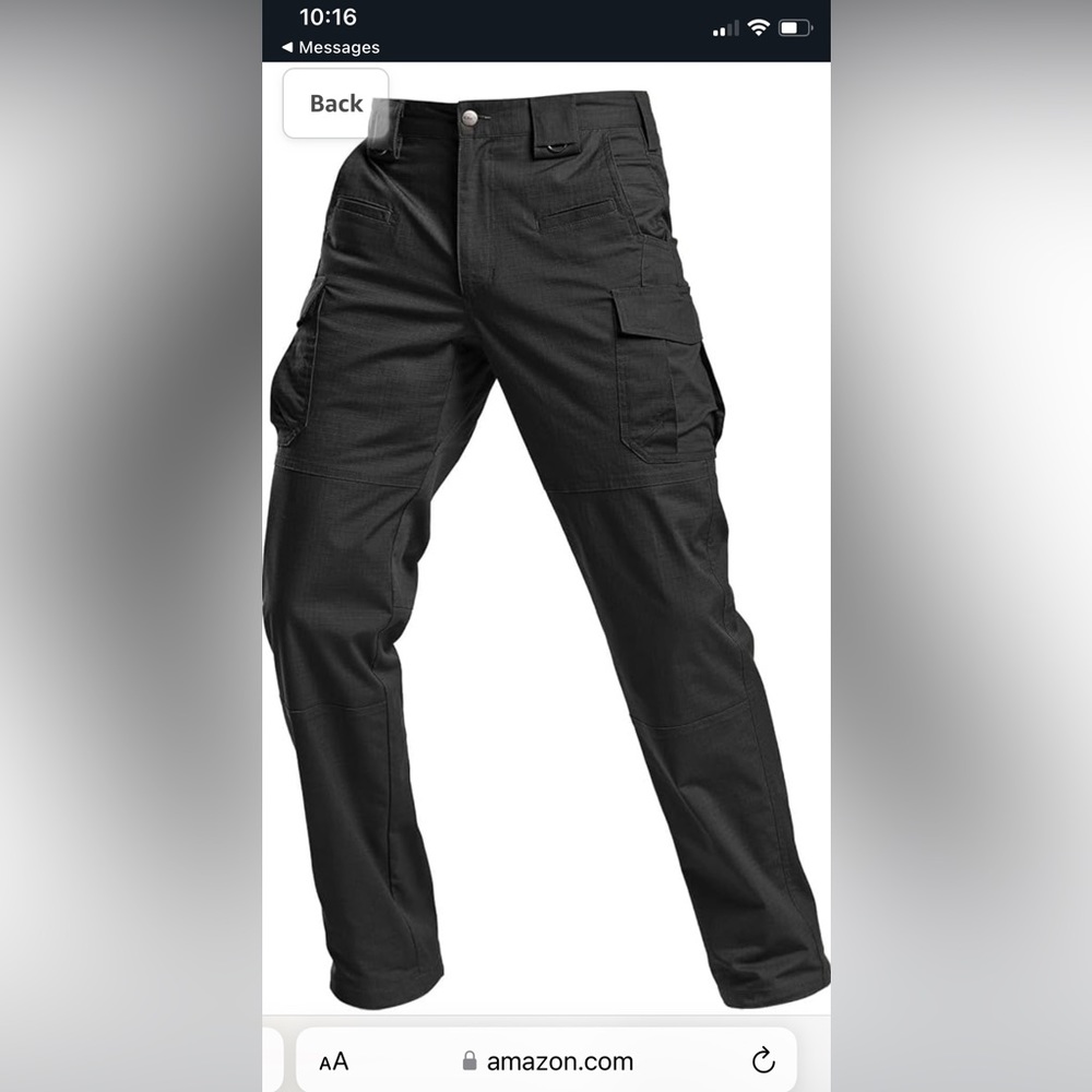 CQR GEARS TACTICAL PANTS FLEXY STRETCH FABRIC NWT $20 USED $15 REVISED 5/1/2026